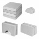 Canapea extensibila modulara pentru copii 2 locuri 10 bucati Ecotoys TMSRT-15 - Gri