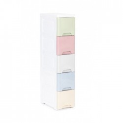 Raft cu 5 compartimente pentru depozitarea diverselor obiecte ModernHome - Multicolor