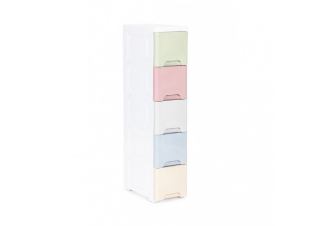Raft cu 5 compartimente pentru depozitarea diverselor obiecte ModernHome - Multicolor