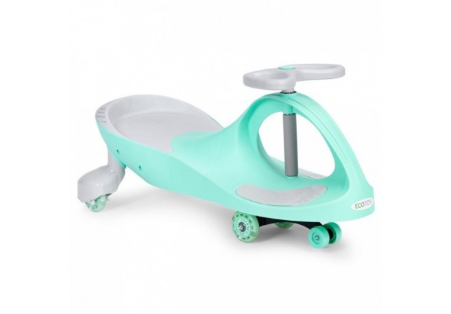 Trotineta gravitationala tip barca cu roti LED Ecotoys YM-SW-1 - Verde