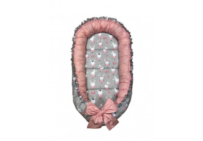 Cuib-Baby Nest My Kids Bunny Pink