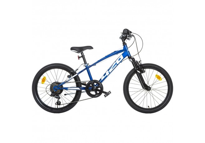 Bicicleta copii Dino Bikes 20 MTB baieti Sport albastru cu 6 viteze si suspensie
