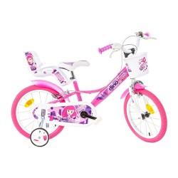 Bicicleta copii Dino Bikes 16 Fairy roz