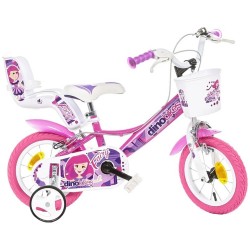 Bicicleta copii Dino Bikes 12 Fairy roz