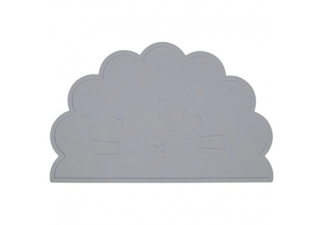 Covoras FreeON Pentru diversificare Din silicon Fara BPA Dimensiune 35 x 22 cm Lion Grey