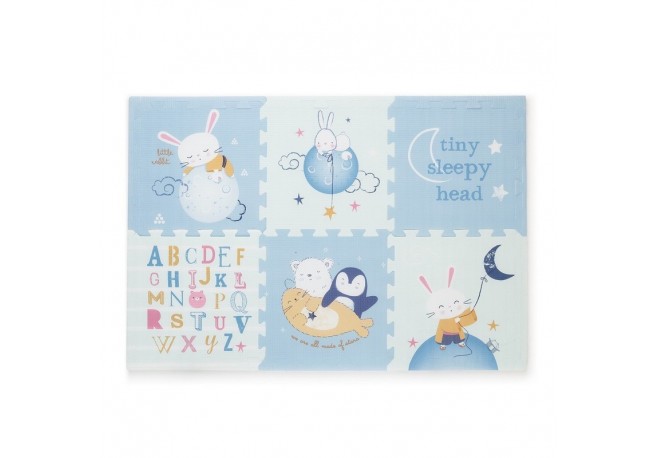 Covoras puzzle Petite&Mars Din spuma Format din 6 piese reversibile 116x174x1.5 cm Multicolor