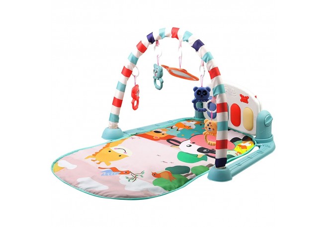 Covoras de joaca muzical Chipolino Happy animals
