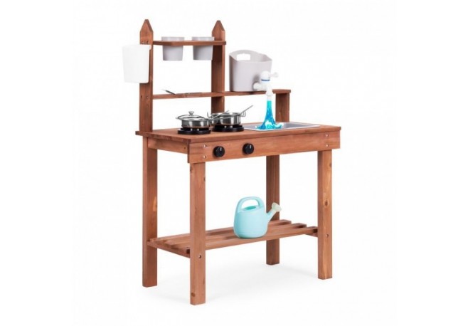 Bucatarie de exterior din lemn pentru copii Ecotoys TL814005