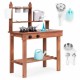Bucatarie de exterior din lemn pentru copii Ecotoys TL814005