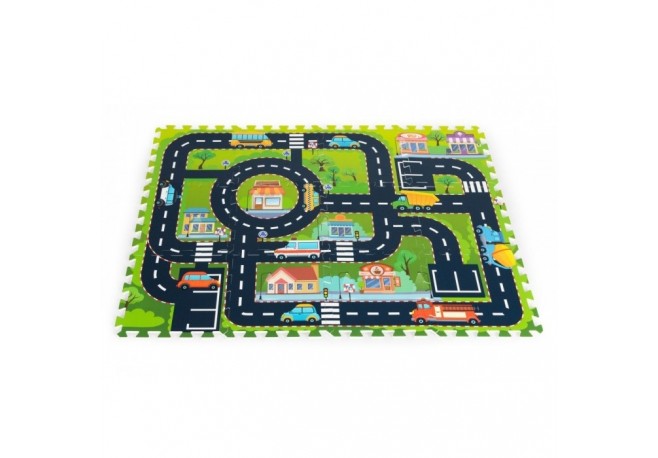 Salteluta de joaca tip puzzle 12 elemente iPlay 0121 - City