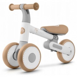Bicicleta fara pedale pentru copii 51 x 18.5 x 36 cm roti EVA Nukido NK-603 - Alb