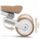 Bicicleta fara pedale pentru copii 51 x 18.5 x 36 cm roti EVA Nukido NK-603 - Alb