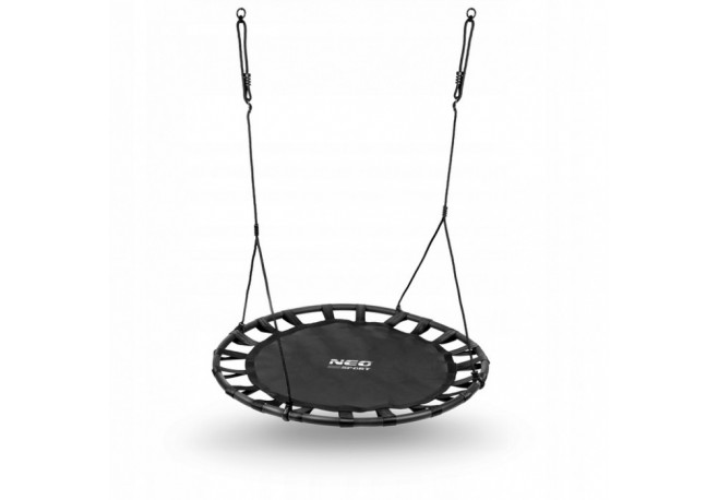 Leagan tip cuib pentru copii XXL 120 cm 150 kg Neo-Sport 1032 Negru