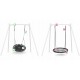 Leagan tip cuib pentru copii XXL 120 cm 150 kg Neo-Sport 1032 Negru