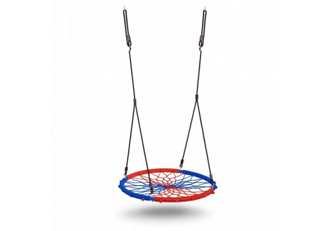 Leagan tip cuib pentru copii XXL 95 cm 150 kg Neo-Sport 1070 Rosu Albastru