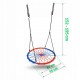 Leagan tip cuib pentru copii XXL 95 cm 150 kg Neo-Sport 1070 Rosu Albastru