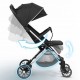Carucior sport pentru copii 78 x 33 x 104 cm Nukido Paseo 716000 - Negru