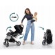 Carucior sport pentru copii 78 x 33 x 104 cm Nukido Paseo 716000 - Negru