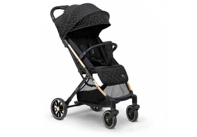 Carucior sport pentru copii 78 x 33 x 104 cm Nukido Paseo 716001 - Negru cu auriu