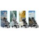 Carucior sport pentru copii 78 x 33 x 104 cm Nukido Paseo 716002 - Gri