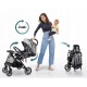 Carucior sport pentru copii 78 x 33 x 104 cm Nukido Paseo 716003 - Gri deschis