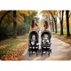 Carucior sport pentru copii 78 x 33 x 104 cm Nukido Paseo 716003 - Gri deschis