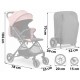 Carucior sport pentru copii 78 x 33 x 104 cm Nukido Paseo 716004 - Roz