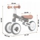 Bicicleta fara pedale pentru copii 51 x 18.5 x 36 cm roti EVA Nukido NK-603 - Negru