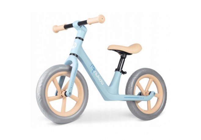 Bicicleta fara pedale pentru copii 87 x 39 x 54 cm roti EVA Light Flee Nukido NK-604 - Albastru