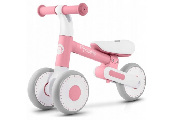Bicicleta fara pedale pentru copii 51 x 18.5 x 36 cm roti EVA Nukido NK-603 - Roz