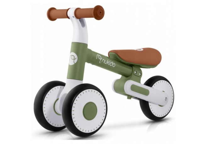 Bicicleta fara pedale pentru copii 51 x 18.5 x 36 cm roti EVA Nukido NK-603 - Verde