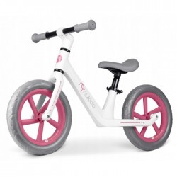 Bicicleta fara pedale pentru copii 87 x 39 x 54 cm roti EVA Light Flee Nukido NK-604 - Roz - Alb