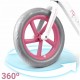 Bicicleta fara pedale pentru copii 87 x 39 x 54 cm roti EVA Light Flee Nukido NK-604 - Roz - Alb