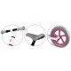 Bicicleta fara pedale pentru copii 87 x 39 x 54 cm roti EVA Light Flee Nukido NK-604 - Roz - Alb