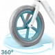 Bicicleta fara pedale pentru copii 87 x 39 x 54 cm roti EVA Light Flee Nukido NK-604 - Albastru - Alb