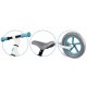 Bicicleta fara pedale pentru copii 87 x 39 x 54 cm roti EVA Light Flee Nukido NK-604 - Albastru - Alb