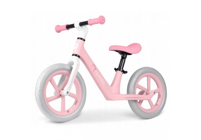 Bicicleta fara pedale pentru copii 87 x 39 x 54 cm roti EVA Light Flee Nukido NK-604 - Roz