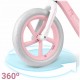 Bicicleta fara pedale pentru copii 87 x 39 x 54 cm roti EVA Light Flee Nukido NK-604 - Roz