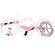 Bicicleta fara pedale pentru copii 87 x 39 x 54 cm roti EVA Light Flee Nukido NK-604 - Roz