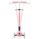 Trotineta Globber Primo cu lumini pliabila  culoare roz pastel