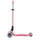 Trotineta Globber Primo cu lumini pliabila  culoare roz pastel