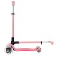 Trotineta Globber Primo cu lumini pliabila  culoare roz pastel