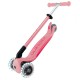 Trotineta Globber Primo cu lumini pliabila  culoare roz pastel