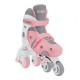 Role reglabile 2 in 1 masura 26-29 culoare roz pal