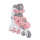 Role reglabile 2 in 1 masura 26-29 culoare roz pal