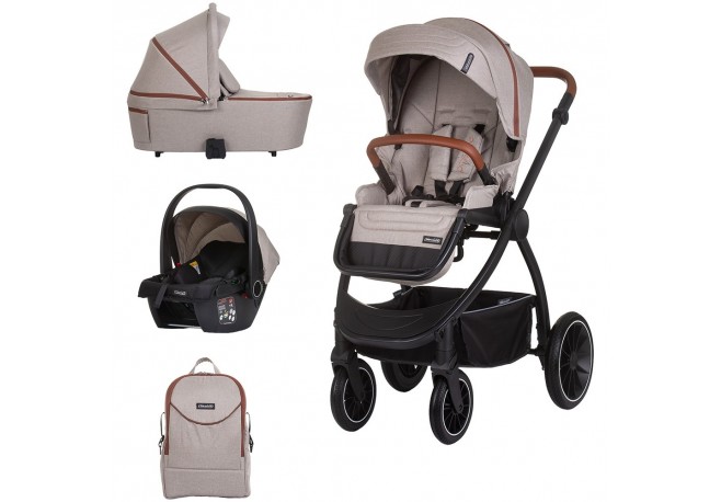Carucior Chipolino Prestige 3 in 1 tiramisu