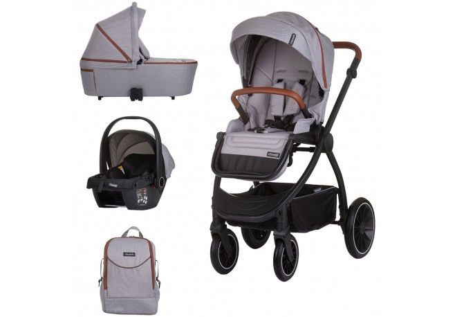 Carucior Chipolino Prestige 3 in 1 cloud grey