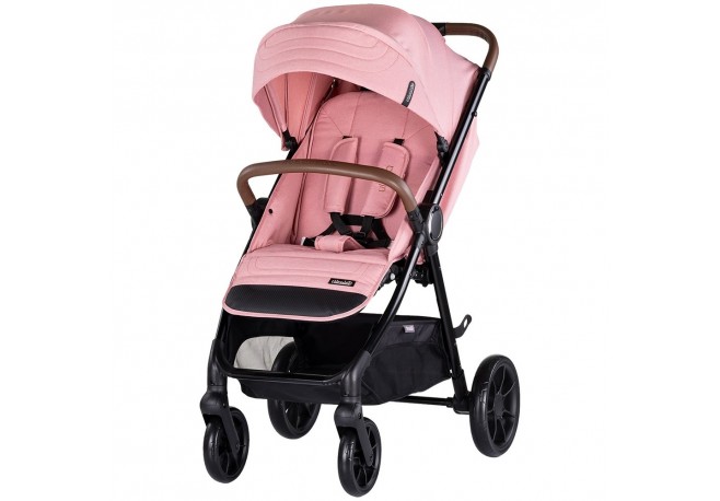 Carucior sport Chipolino Ultera cu husa picioare pink marshmallow