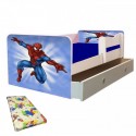 Pat copii junior Spiderman clasic-saltea ,sertar