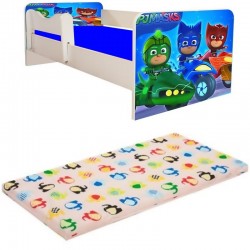 Pat pentru copii 2-6 ani -eroi in pijama